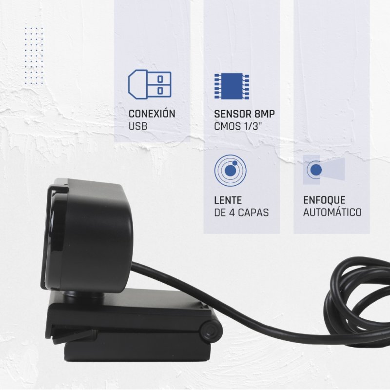 Thumbnail 3 de iggual WC3840 Business Pro View 8MP Webcam USB 4K UHD