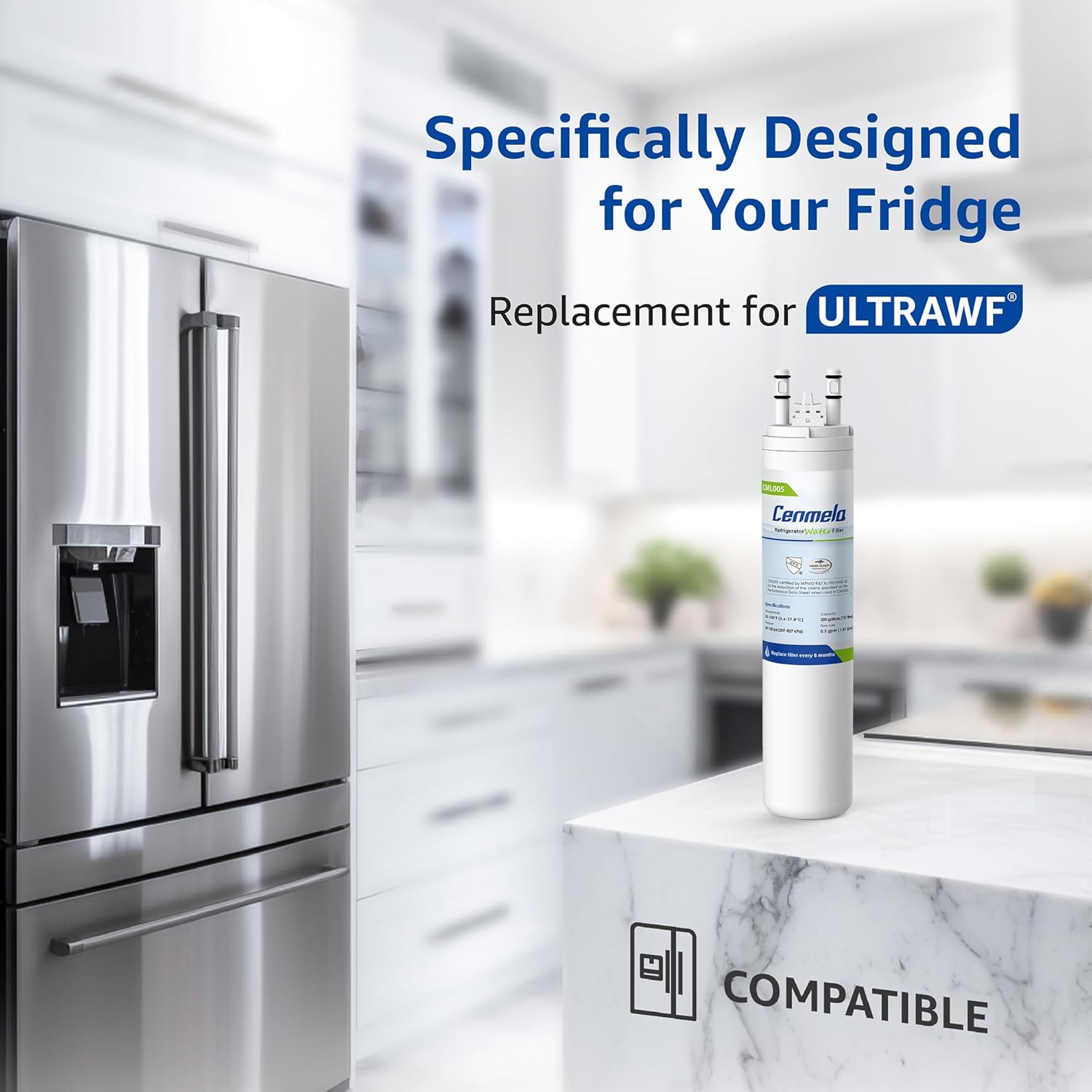 Thumbnail 4 de Compatible Refrigerator Water Filter, 3-Pack