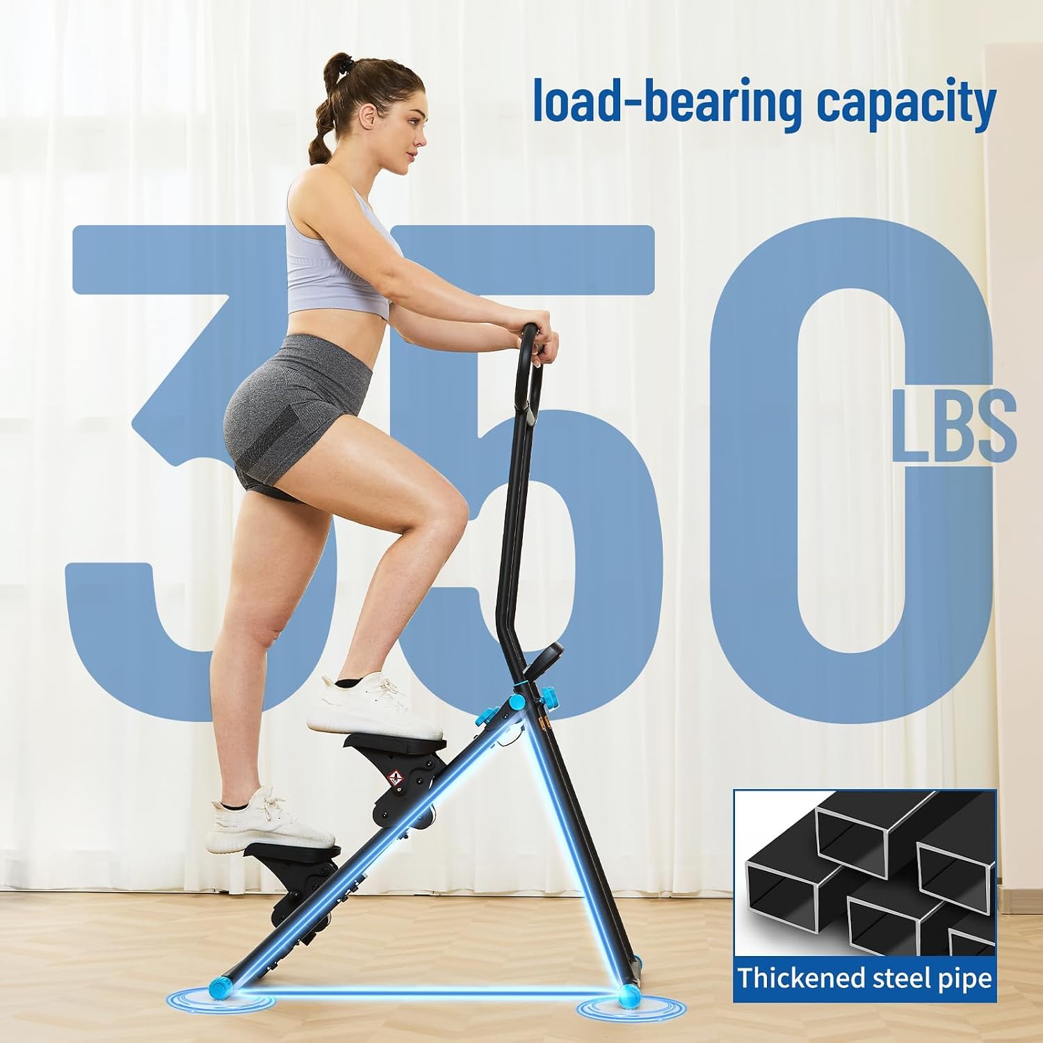 Thumbnail 4 de HXD-ERGO Home Stair Stepper, 6 Resistance Levels, 3-Height Handlebar