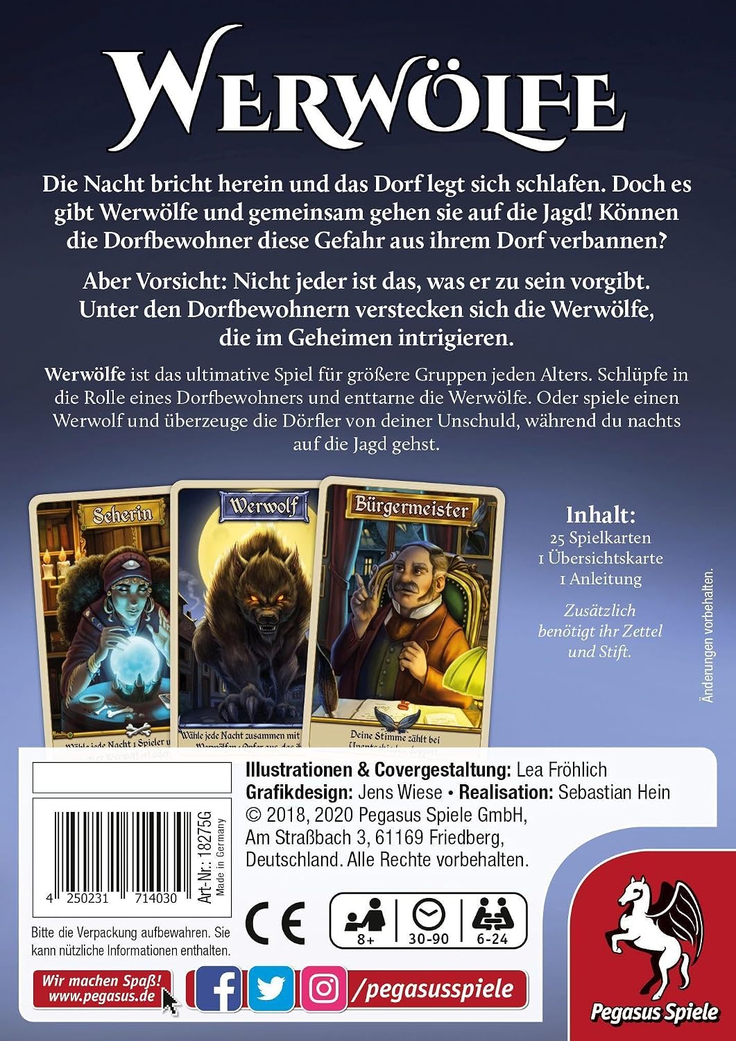 Thumbnail 3 de Pegasus Spiele Werwölfe 18275G
