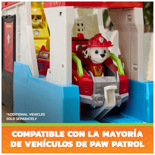 Detalle de Paw Patrol: The Dino Movie – Cuartel General 2 en 1 con Chase y vehículos
