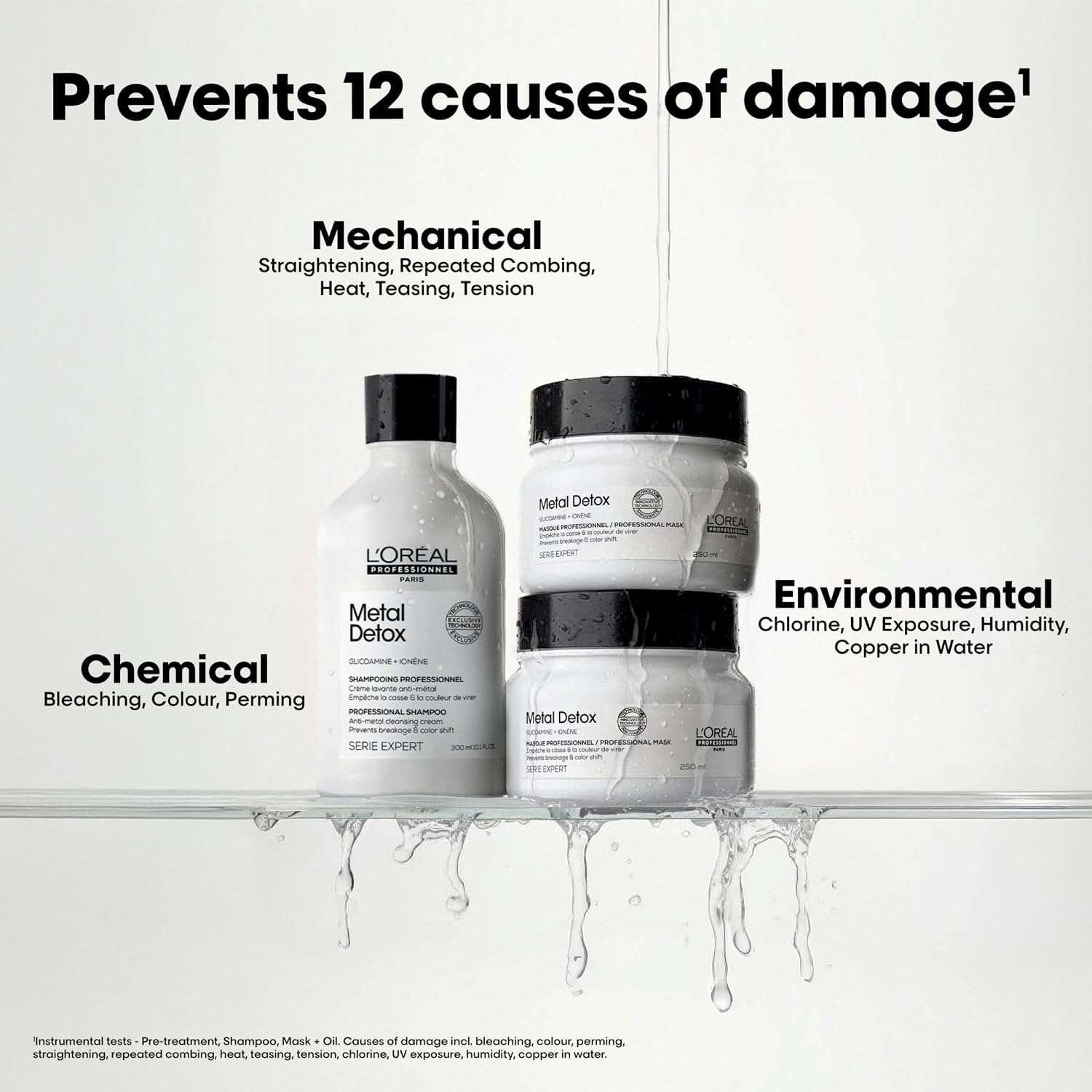 Detalle de L’Oréal Professionnel Metal Detox Hair Mask: Prevent Breakage & Colour Fade from Hard Water