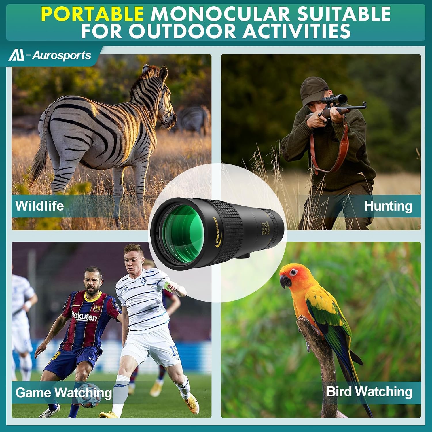 Thumbnail 6 de Aurosports 10-30x40 Zoom Monocular for Birdwatching 🔭
