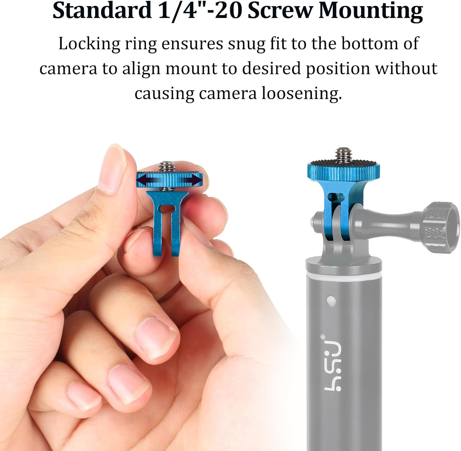 Thumbnail 3 de HSU aluminium 1/4-20 Camera Mount Adapter