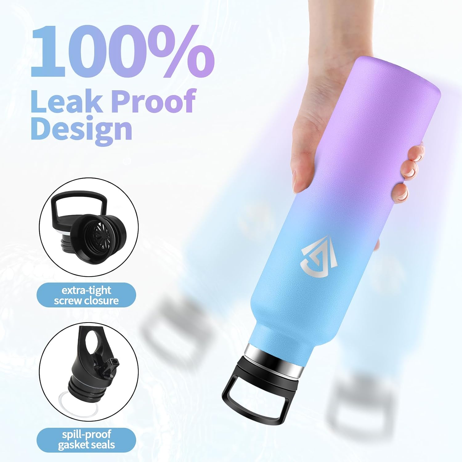 Detalle de JAPORIA Gourde Isotherme 750ml pour sport et randonnée