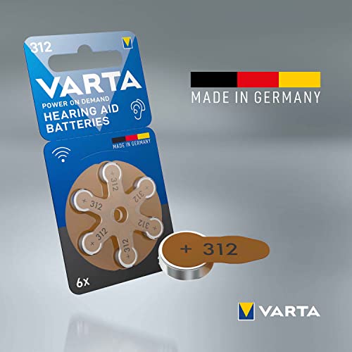 Thumbnail 4 de VARTA Piles auditives type 312, brun – lot de 60 | Power on Demand, Made in Germany