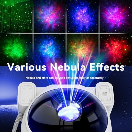 Detalle 2 de Mooyran TYD-YHY-001 Astronaut Star Projector with 360° Head and Timer