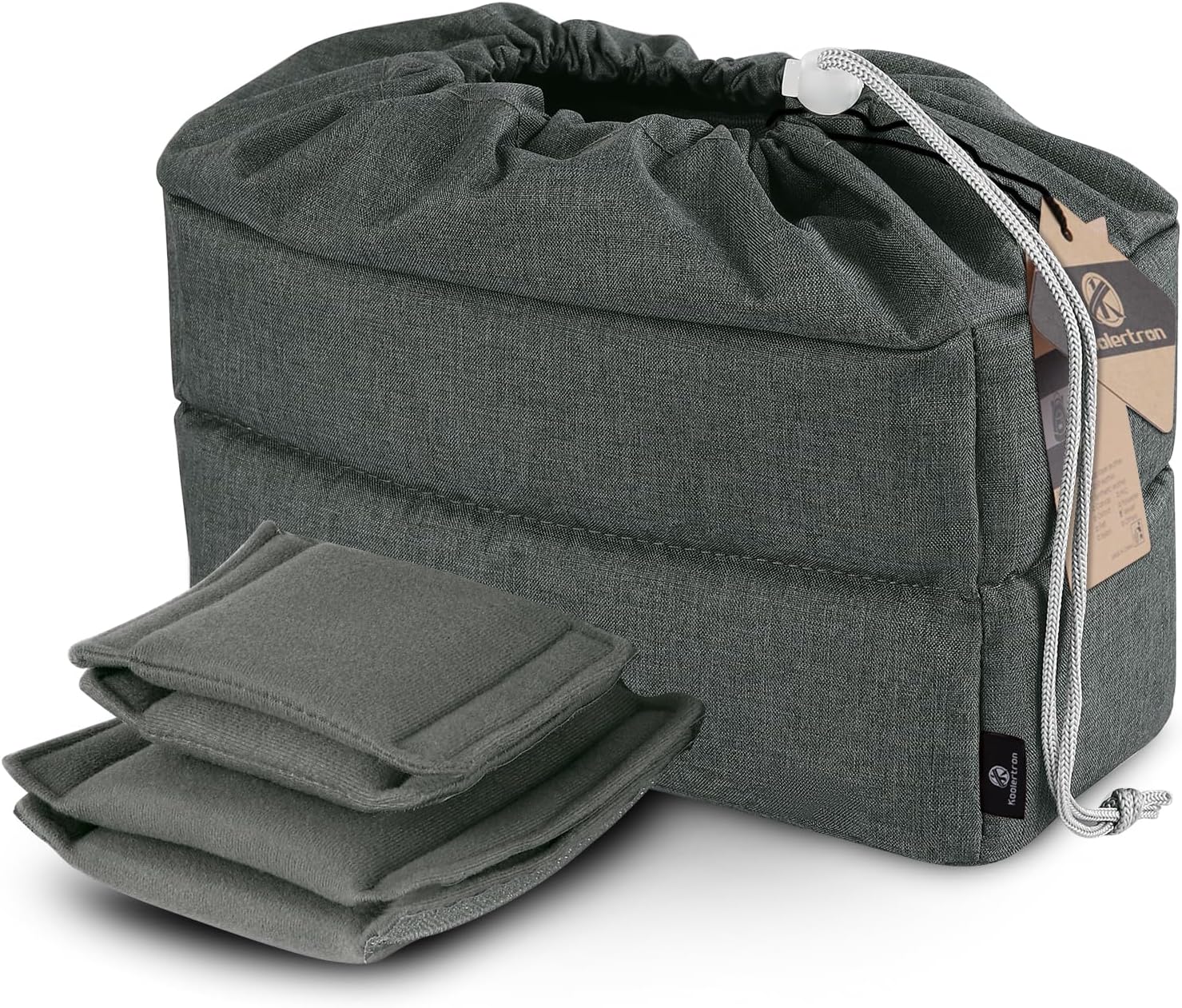 Thumbnail 6 de Koolertron padded DSLR camera insert shockproof bag (velvet & adjustable dividers) for 1 DSLR + 2 lenses