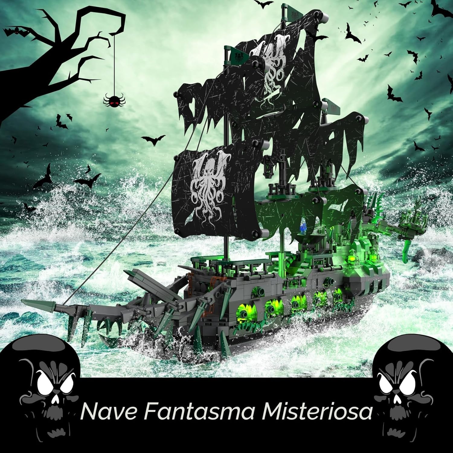 Detalle de JMBricklayer 40001 Flying Dutchman set di mattoncini ⚓
