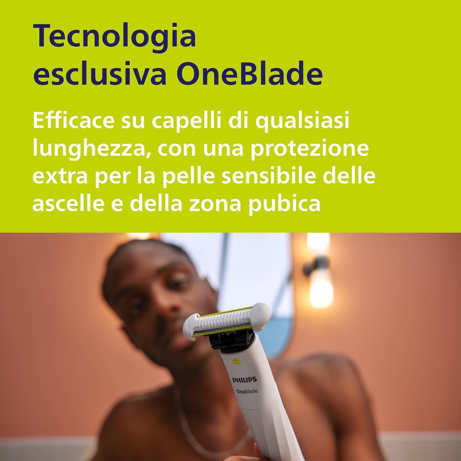 Detalle 2 de Philips OneBlade Intimate QP1924/30: rasatura sicura e rifinitura per le zone intime