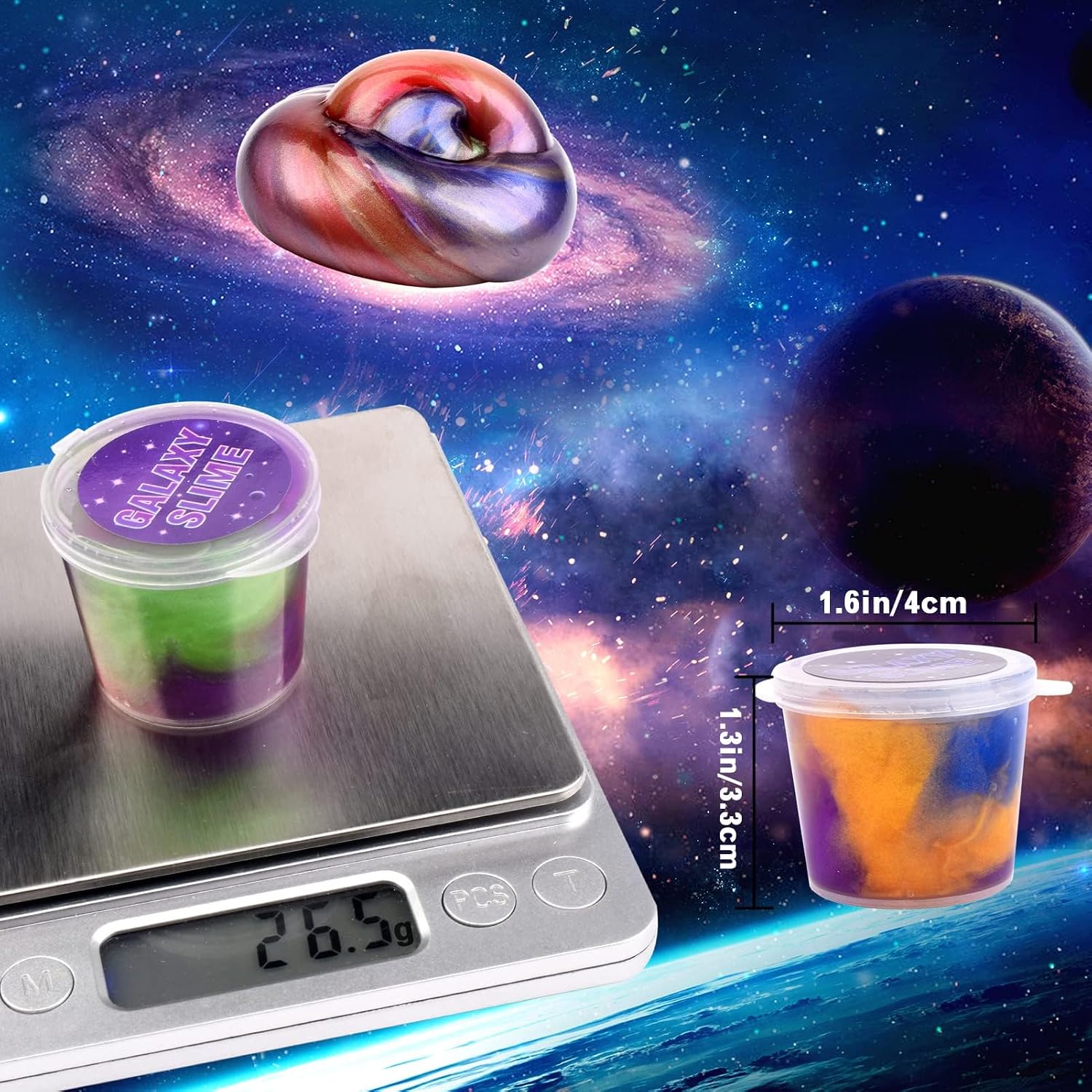 Detalle 2 de Galaxy Slime Kit 60 Pack 1 oz