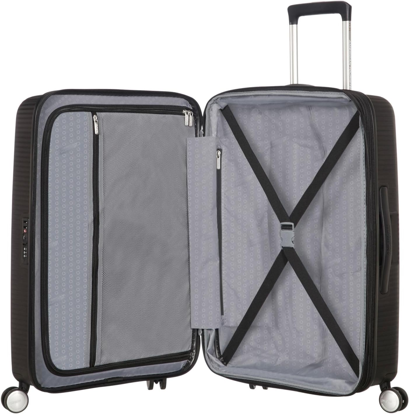 Detalle de American Tourister Soundbox Spinner M Erweiterbar 67 cm – Bass Black