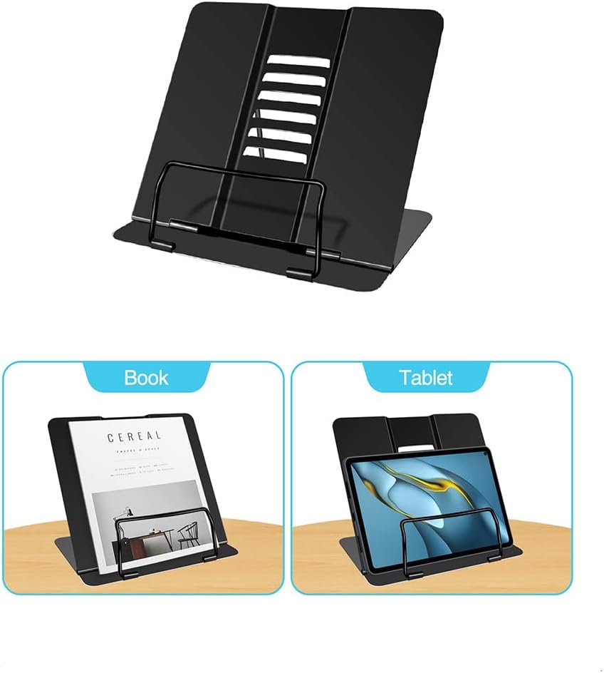 Thumbnail 5 de Adjustable Metal Book Stand 20×16×19cm 📚