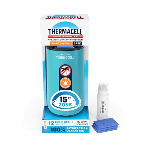 Imagen de Thermacell Fuel-ZoneGuard Base Patio Shield Mosquito Repeller (Glacial Blue) en OfertitasTOP
