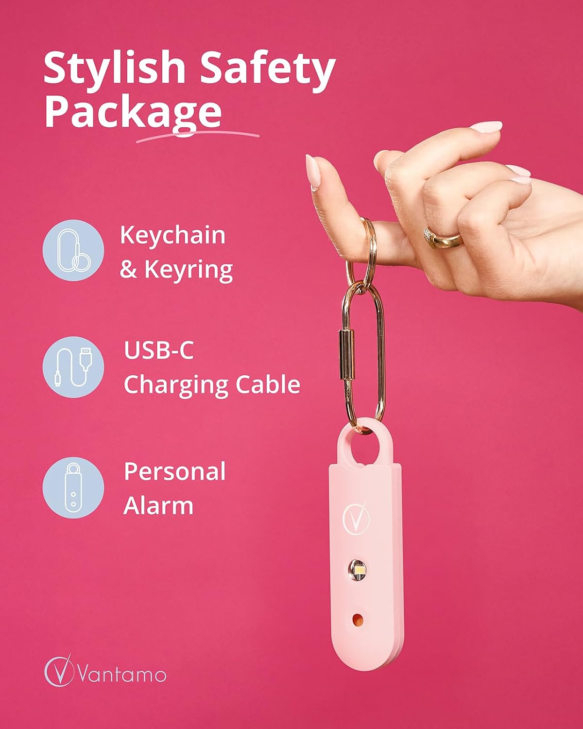 Thumbnail 4 de Vantamo Personal Alarm for Women 130dB