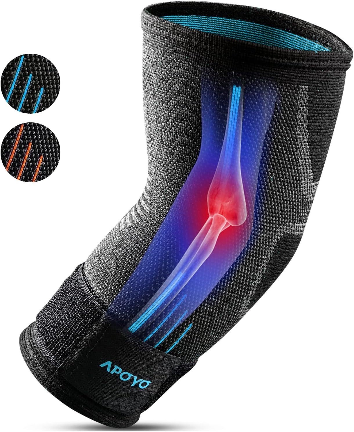 Thumbnail 6 de APOYO Tennis Elbow Brace: Adjustable Counterforce Arm Band for Tendon Relief