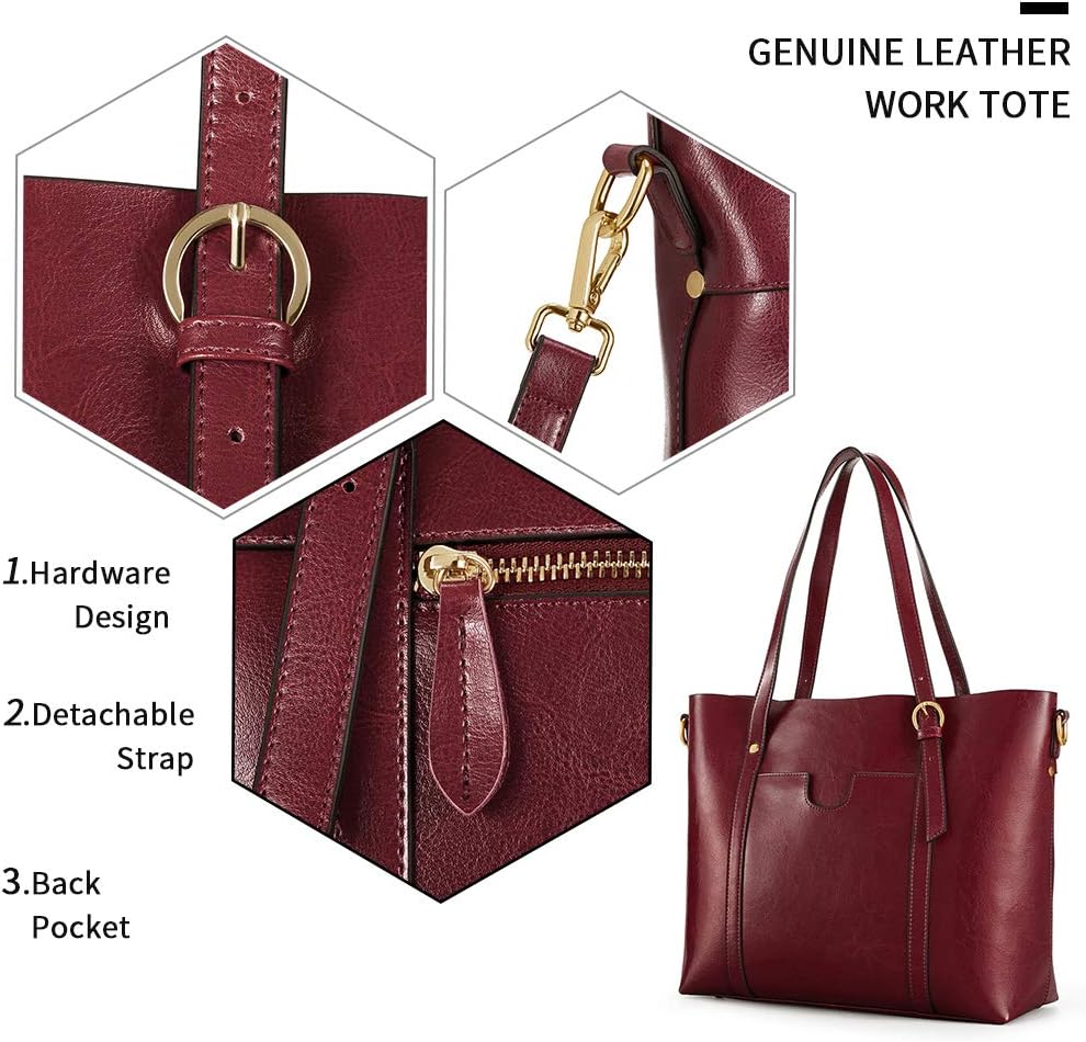 Detalle 2 de Kattee Leather Tote 32cm capacity