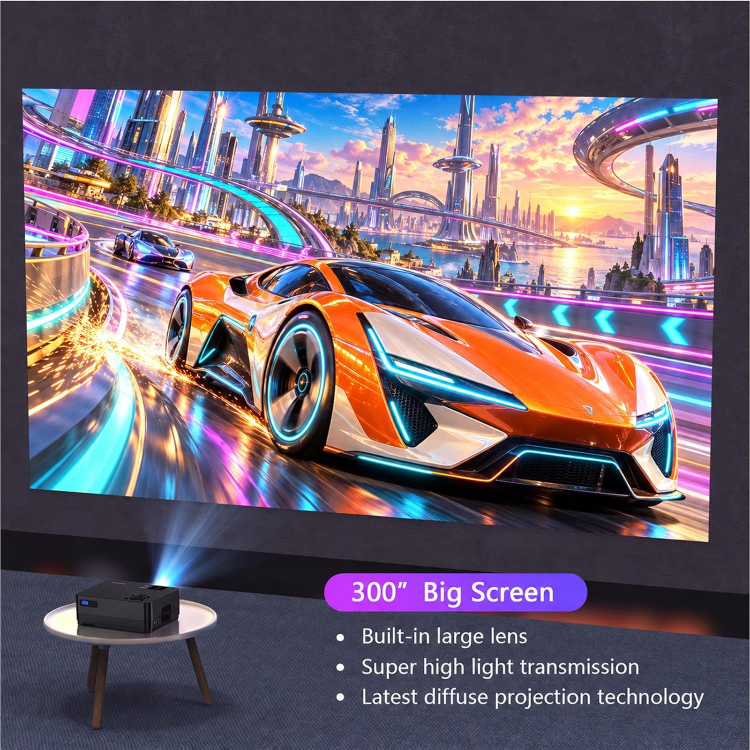 Thumbnail 6 de 1080P 18000LM Projector ⚡