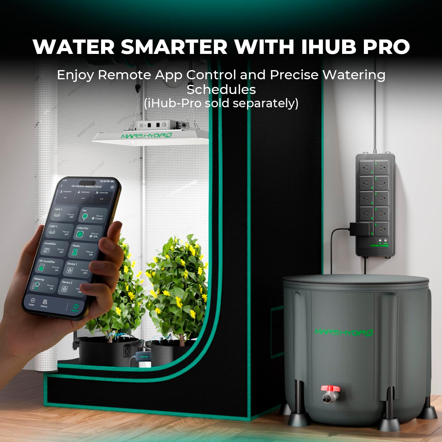 Detalle 2 de MARS HYDRO Automatisches Bewässerungssystem 50 L 🌱