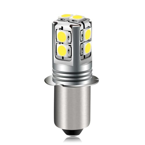 Detalle de SOFOC P13.5s Lampada LED 3W 600LM Bianco, Ampia Tensione 6‑40V per Torcia, Bici, Campeggio