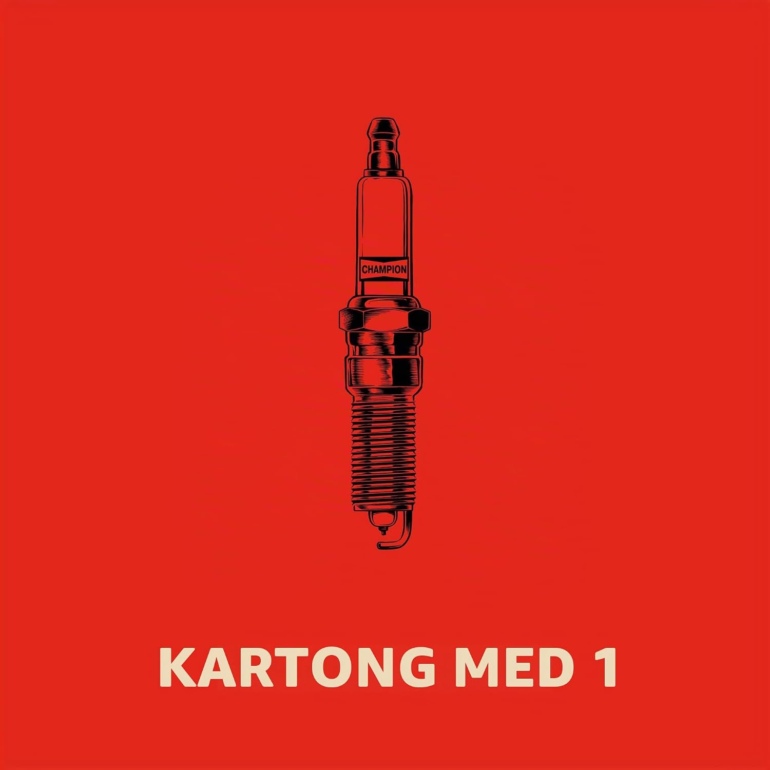 Detalle de Champion 810 RA8HC/T04 tändstift med kopparkärna och M4/SAE-anslutning