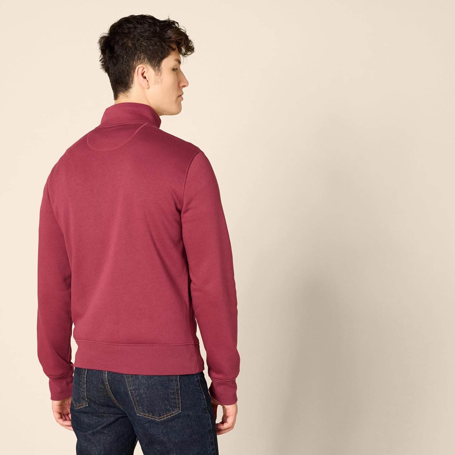 Thumbnail 2 de Amazon Essentials Men’s Fleece Zip-Up Mock Neck Sweatshirt (Mid-weight, Regular Fit)