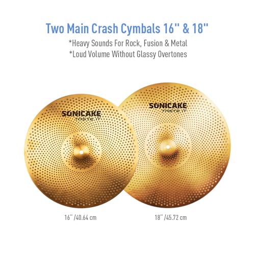 Detalle 2 de SONICAKE Set Piatti Basso Volume Dorato 5 pezzi