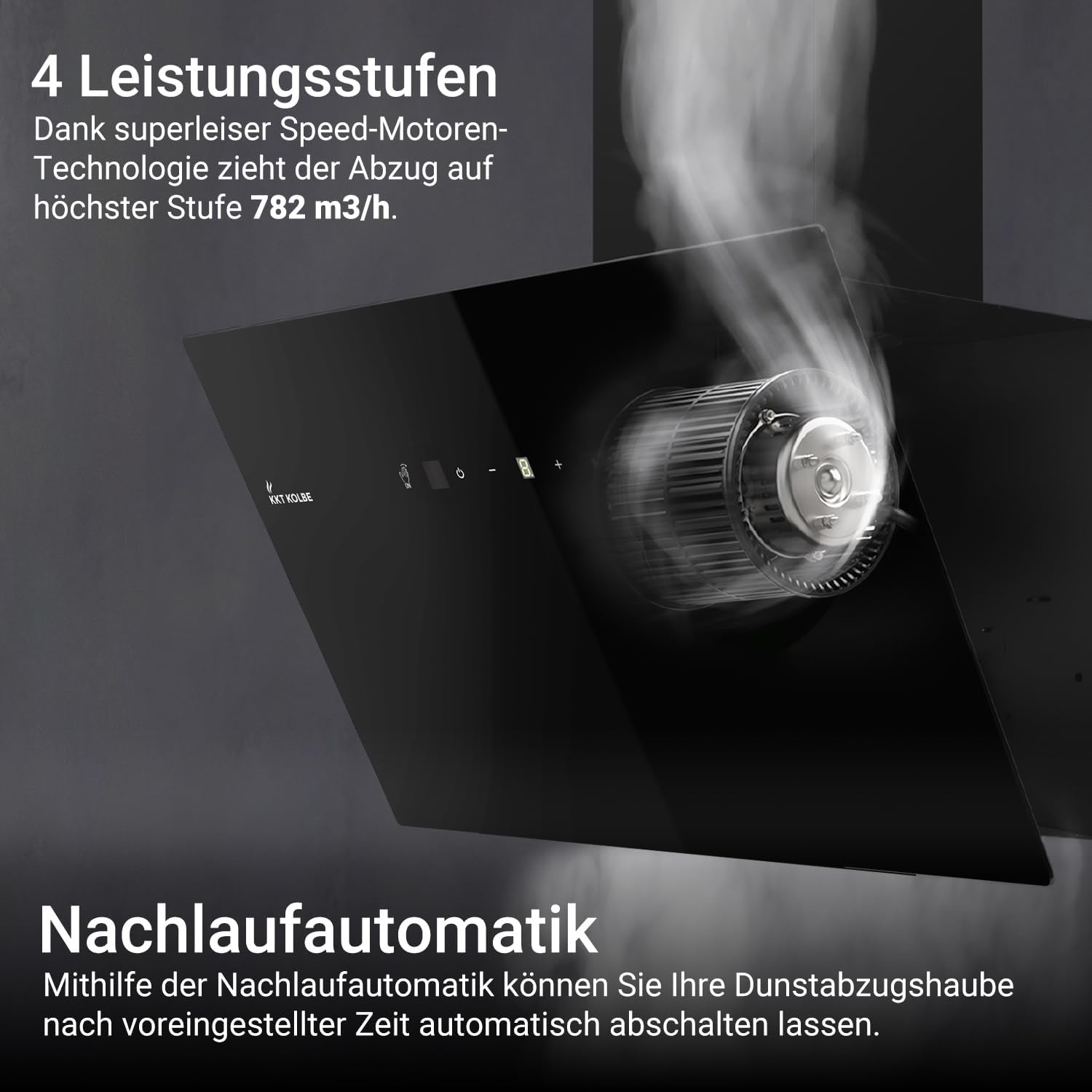 Thumbnail 3 de KKT KOLBE TRIO8025S Dunstabzugshaube 80 cm – Umluft/Abluft, Gestensteuerung und LED