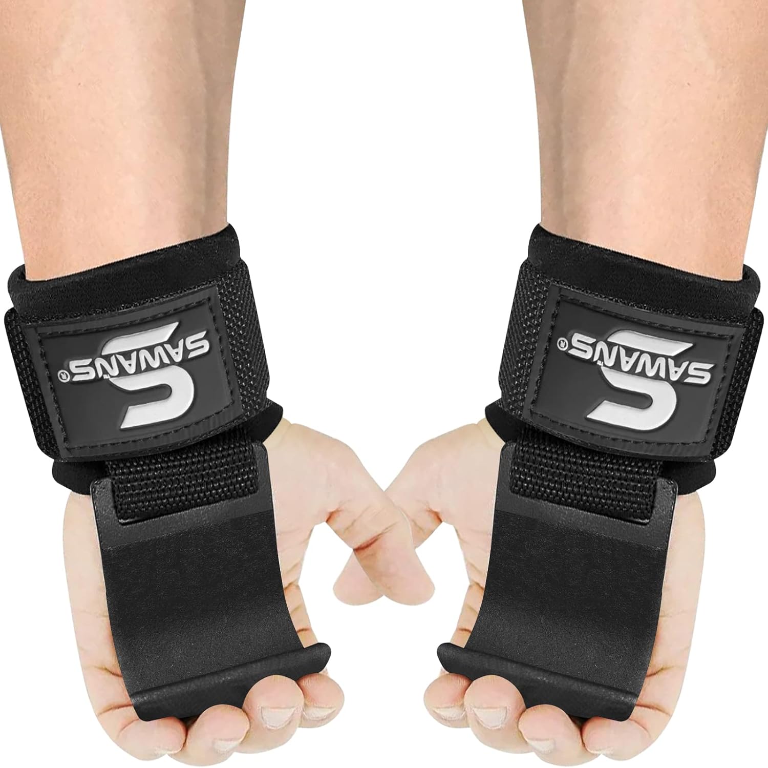 Detalle 2 de Lifting Hooks Non-Slip Coated Heavy Duty Neoprene Wrist Support