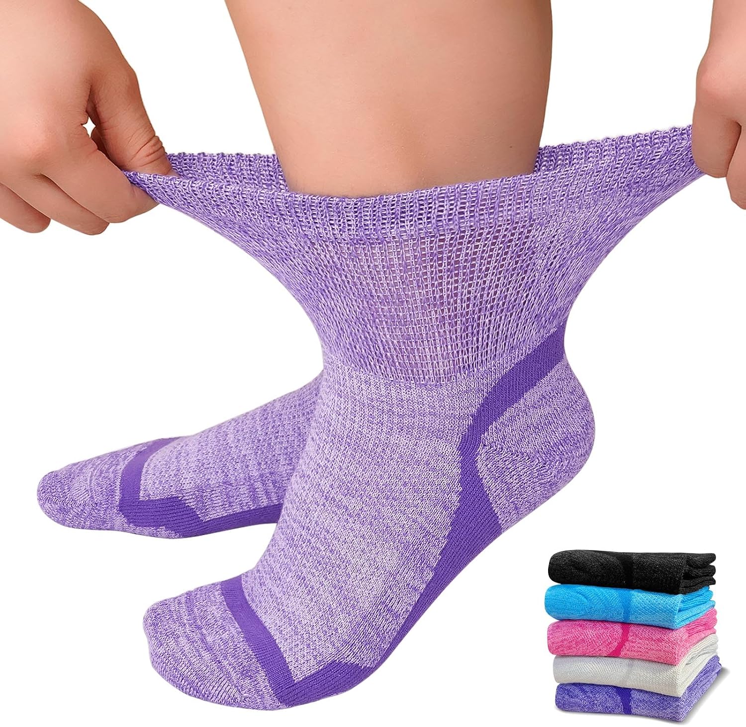 Thumbnail 6 de ZFSOCK Diabetic Socks Bamboo for Women