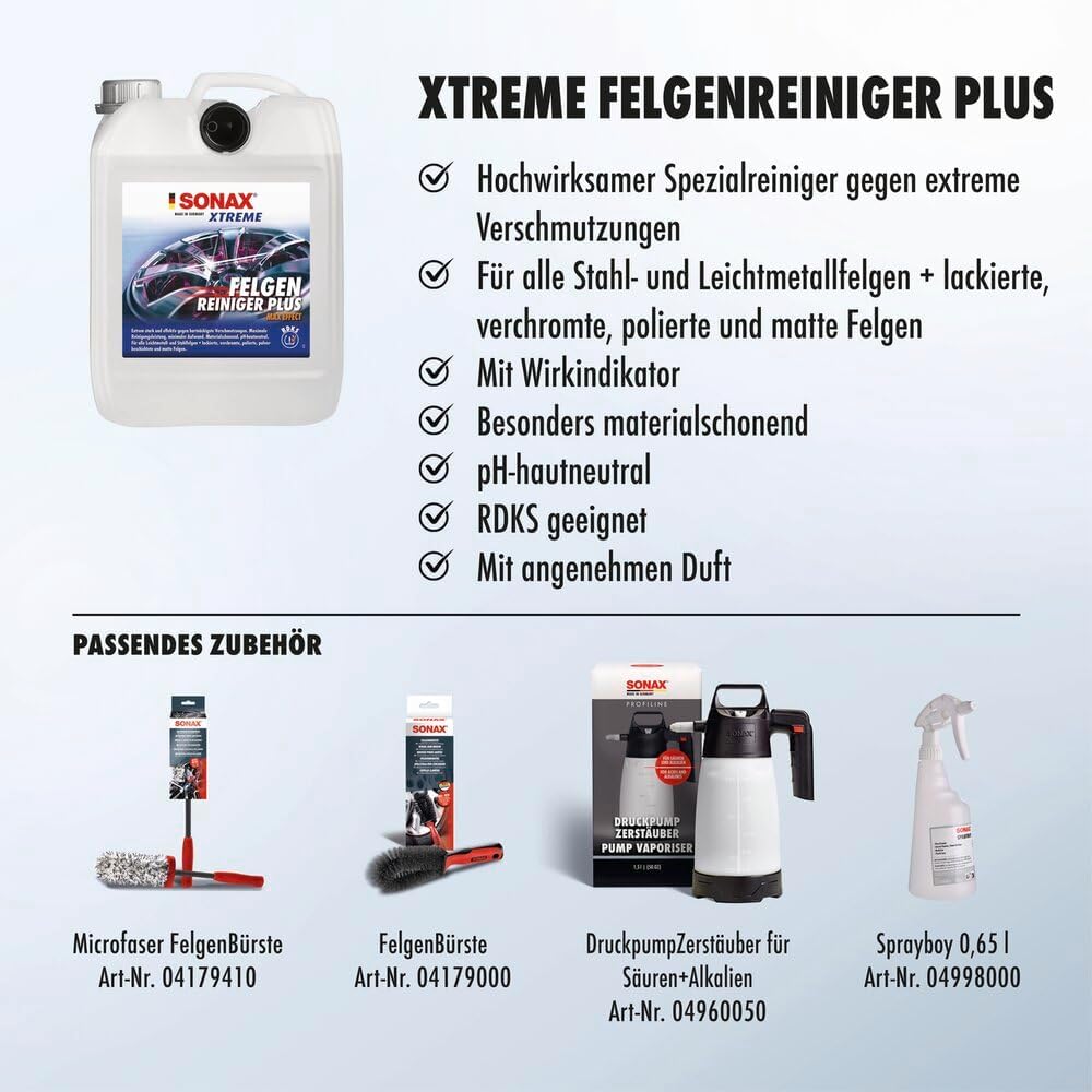 Thumbnail 2 de SONAX Xtreme Felgenreiniger Plus (5 Liter) – Hochwirksamer Reiniger für alle Felgenarten