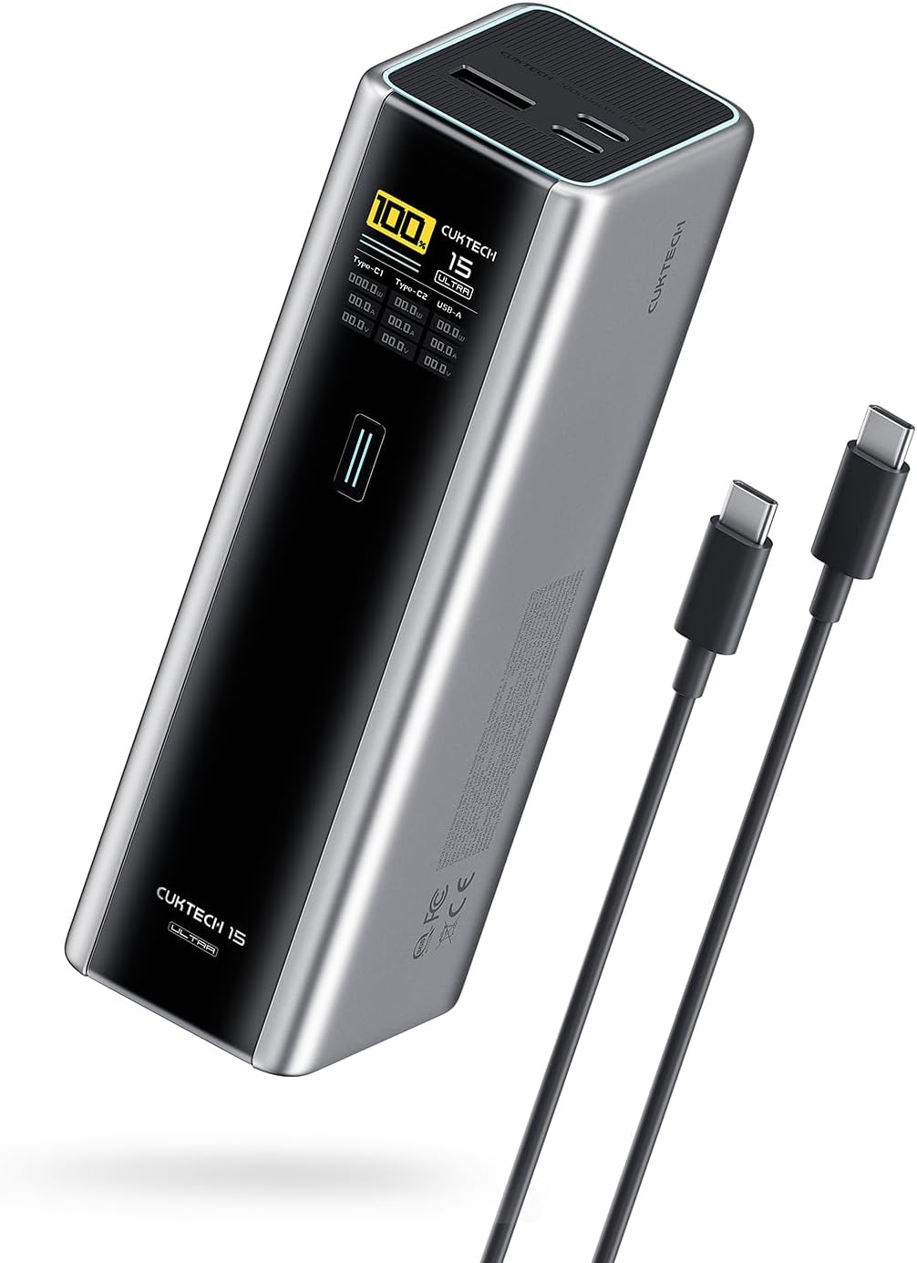 Detalle de CUKTECH 15 Ultra Power Bank 20000mAh 210W