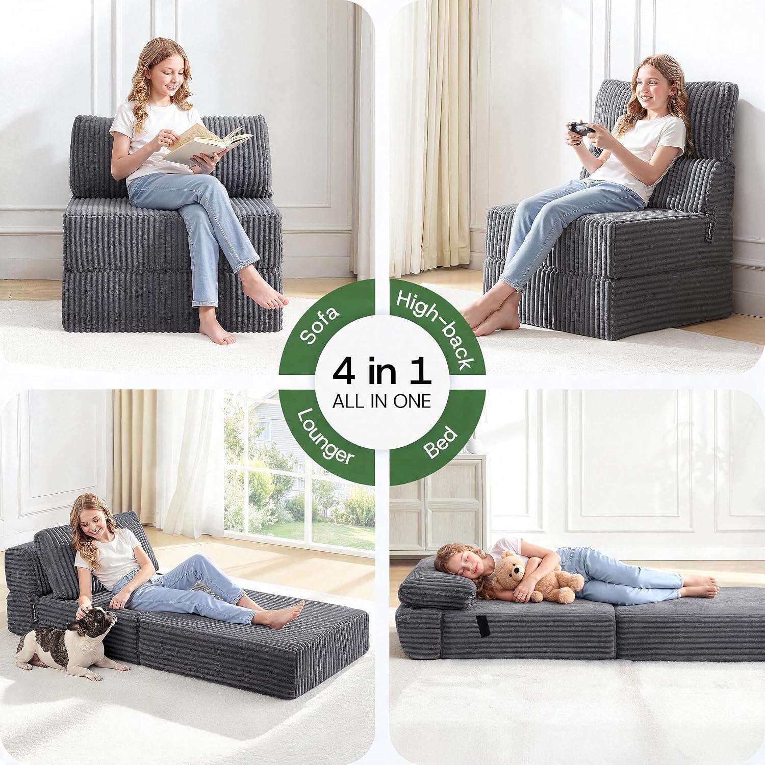 Detalle de MEGAYES Folding Sofa Bed Single