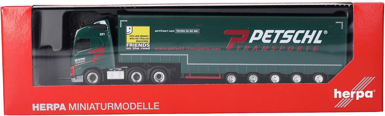 Thumbnail 4 de Herpa Volvo FH GL 2020 – ciężarówka Petschl z plandeką, skala 1:87