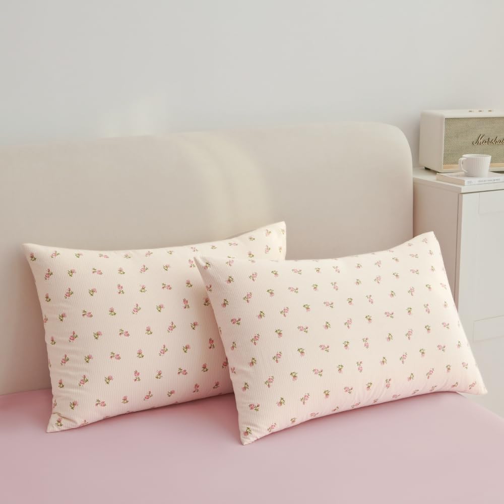 Thumbnail 4 de Michorinee Housse de Couette 200x200 Rose Fleurie