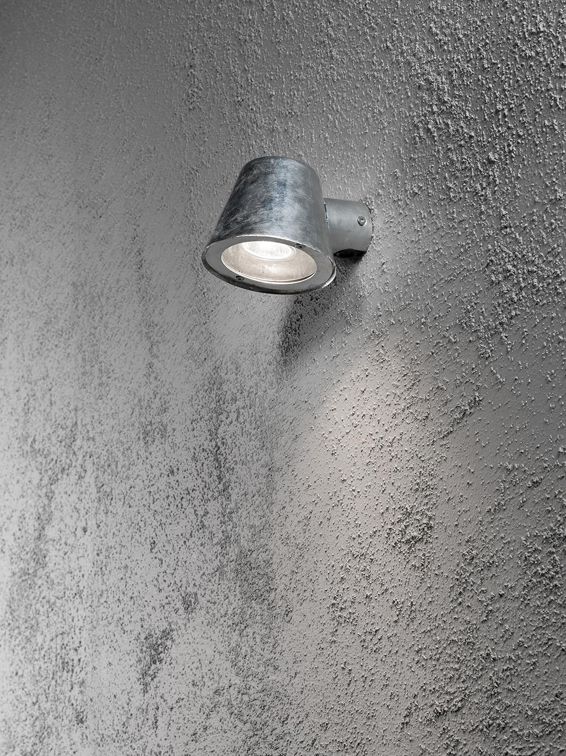 Detalle 2 de Konstsmide Triest Down – zewnętrzna lampa ścienna GU10, stal ocynkowana, IP44