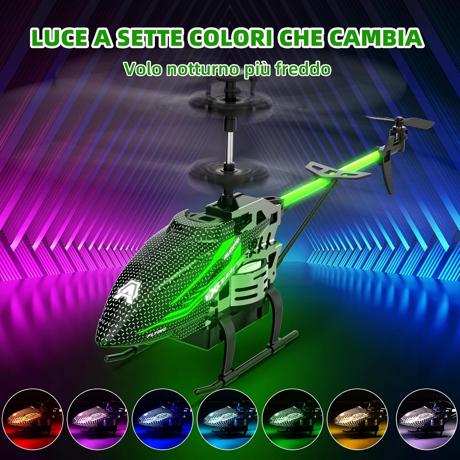 Detalle de BuzzoXerex Elicottero RC 2.4G con LED