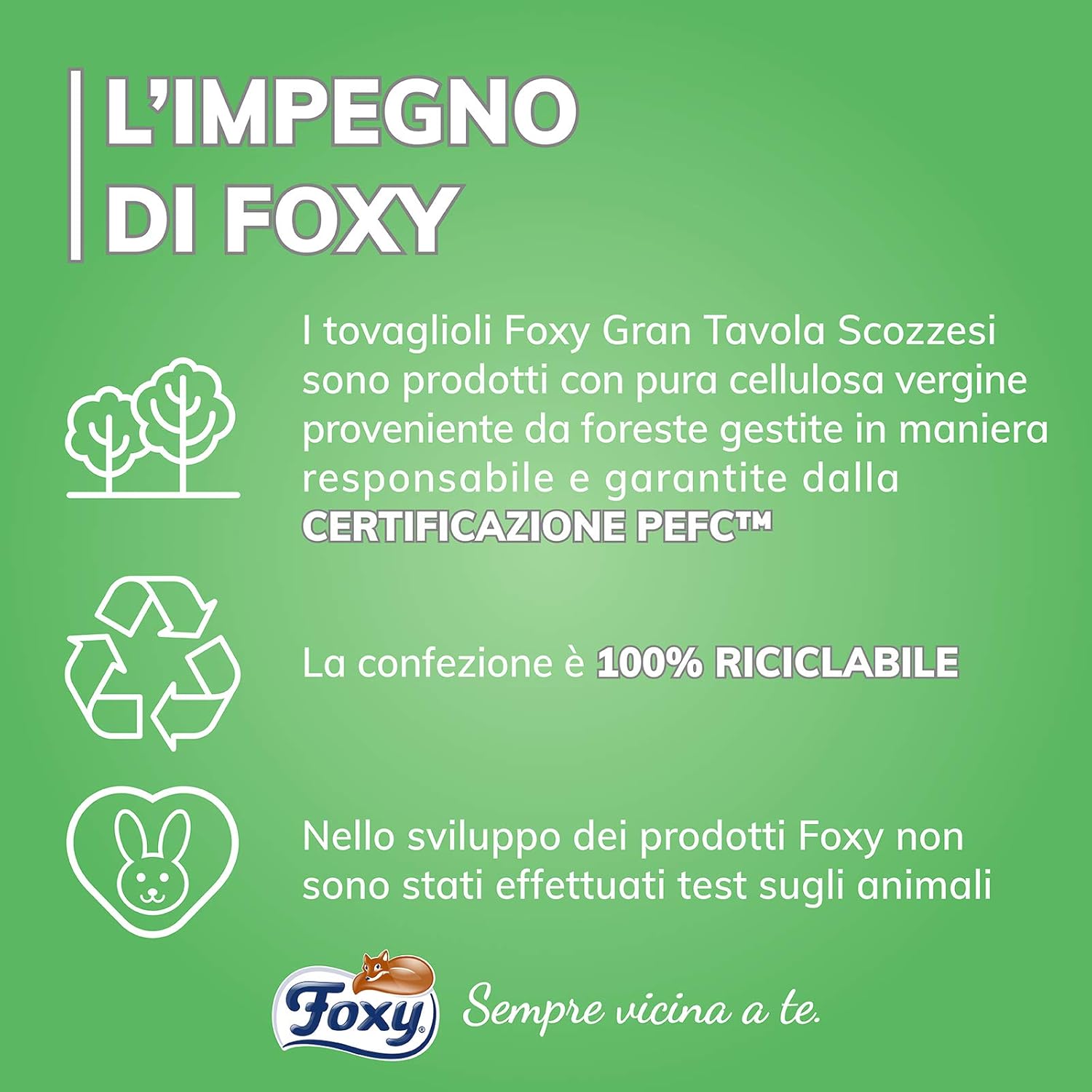 Detalle 1 de Foxy GranTavola Scozzesi – Tovaglioli Doppiovelo, 36 Confezioni da 42 pezzi (32x32,5 cm) con Decoro Scozzese in 4 Colori