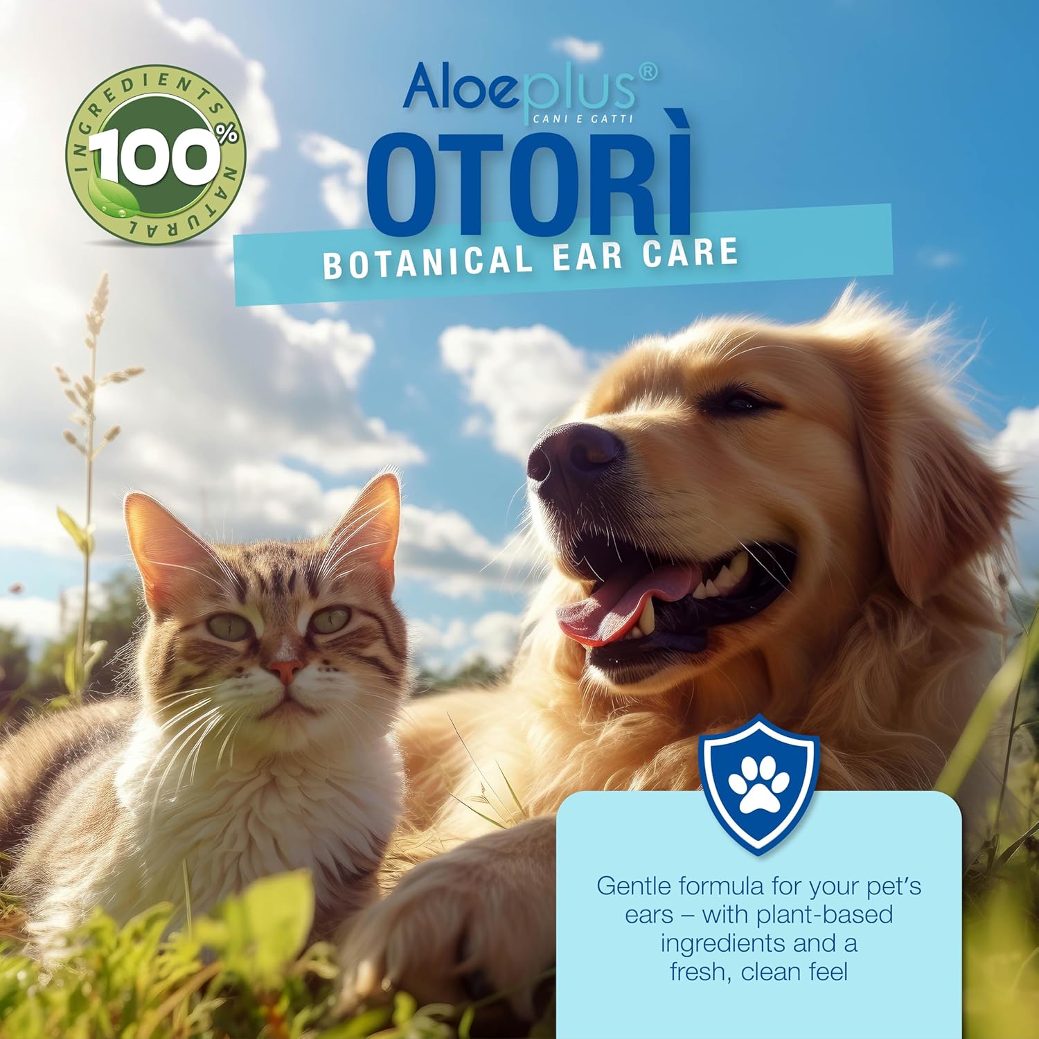 Detalle 2 de Aloeplus Otorì Nettoyeur d'oreille pour chiens et chats – 125 ml, 100 % naturel