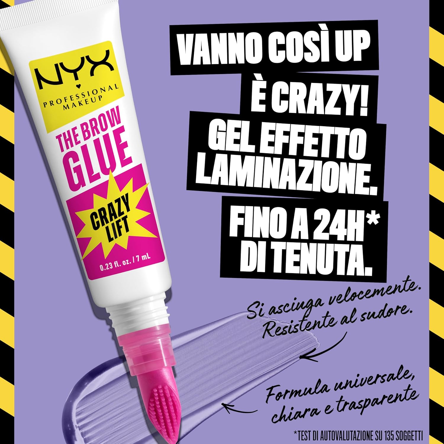 Detalle de NYX Professional Makeup The Brow Glue Crazy Lift gel sopracciglia 7 ml 💄