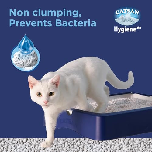 Detalle 2 de Catsan Hygiene Plus - Litière minérale non agglomérante 10L (Lot de 4) pour chat