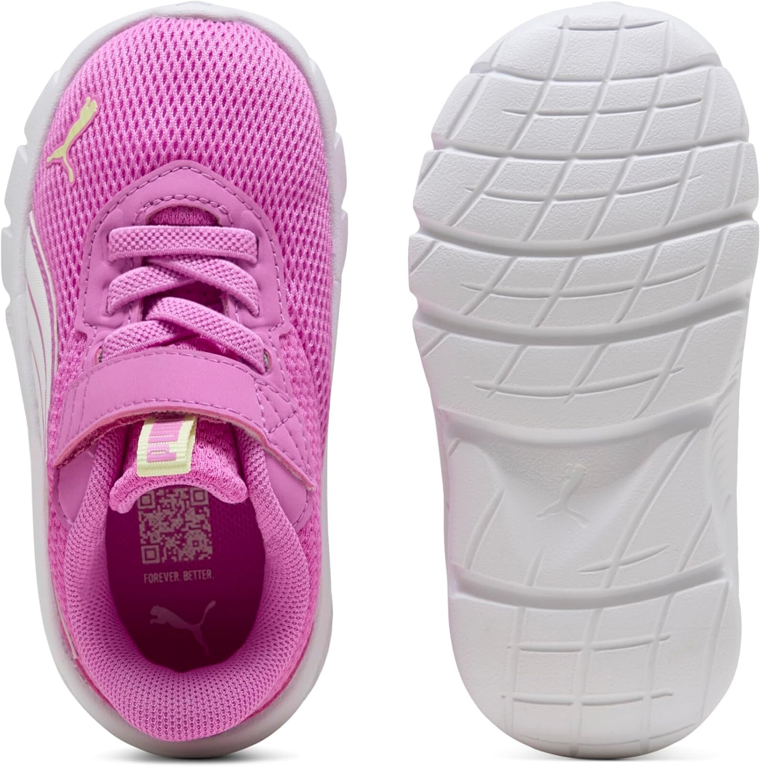 Detalle de Puma Flexfocus Modern AC+ InfSneaker Unisex Baby – Electric Orchid/Puma White, 24 EU