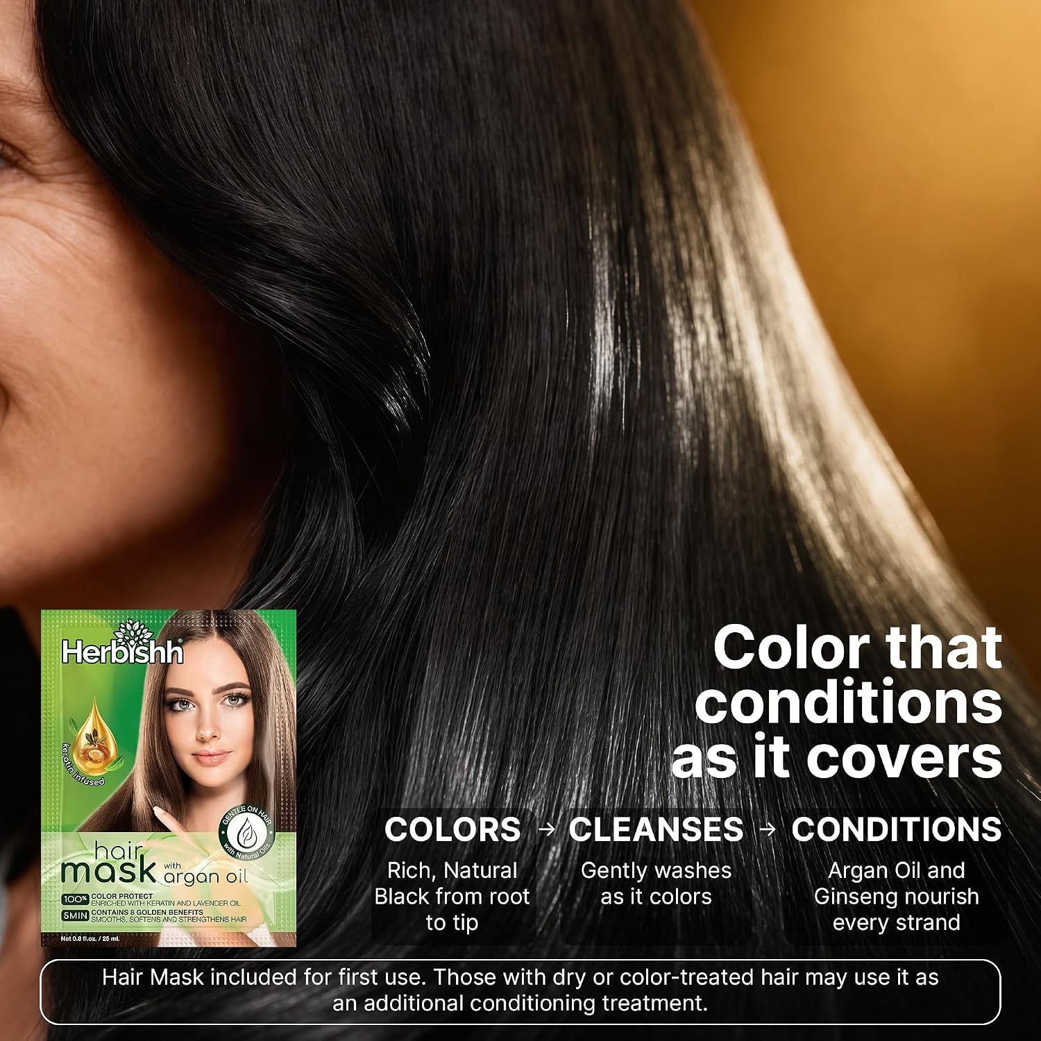 Thumbnail 5 de Herbishh Hair Color Shampoo 500ml — Black