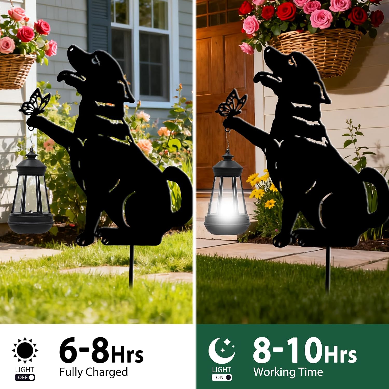 Detalle 2 de Twinbling Black Cat Yard Decorations Outdoor with Solar Lights