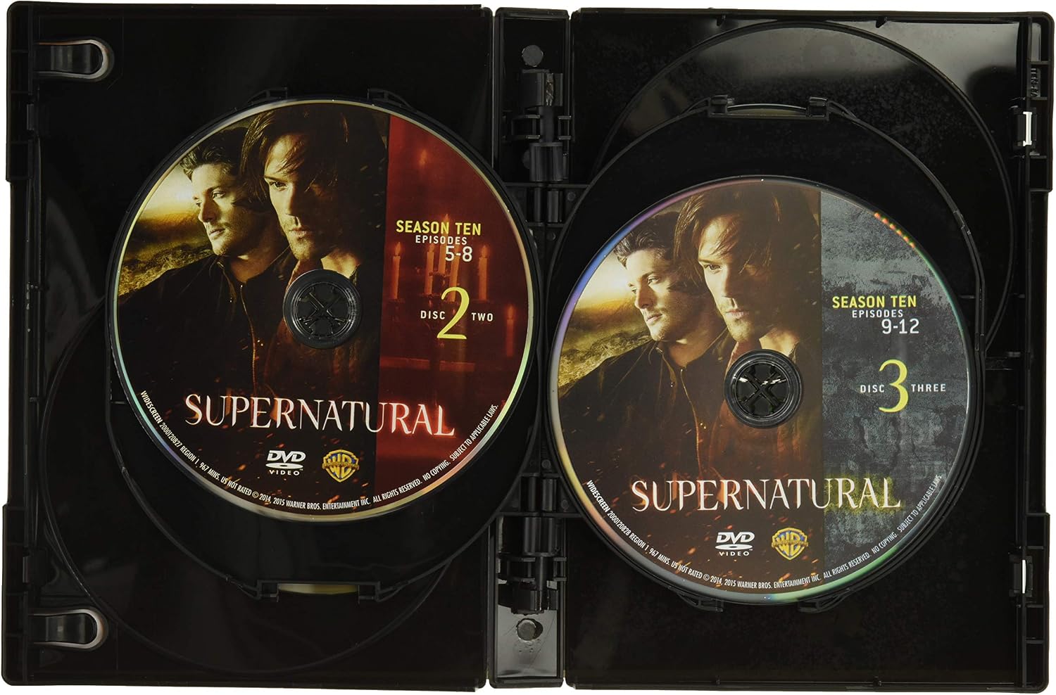 Detalle de Warner Bros. Supernatural: The Complete Tenth Season DVD, 6-Disc Set