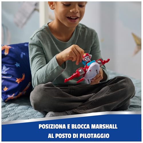 Detalle 2 de Paw Patrol Air Rescue: Marshall con veicolo di soccorso aereo per bambini 3+