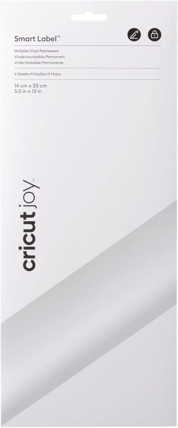 Cricut Smart Label Permanent Blanc 33 cm