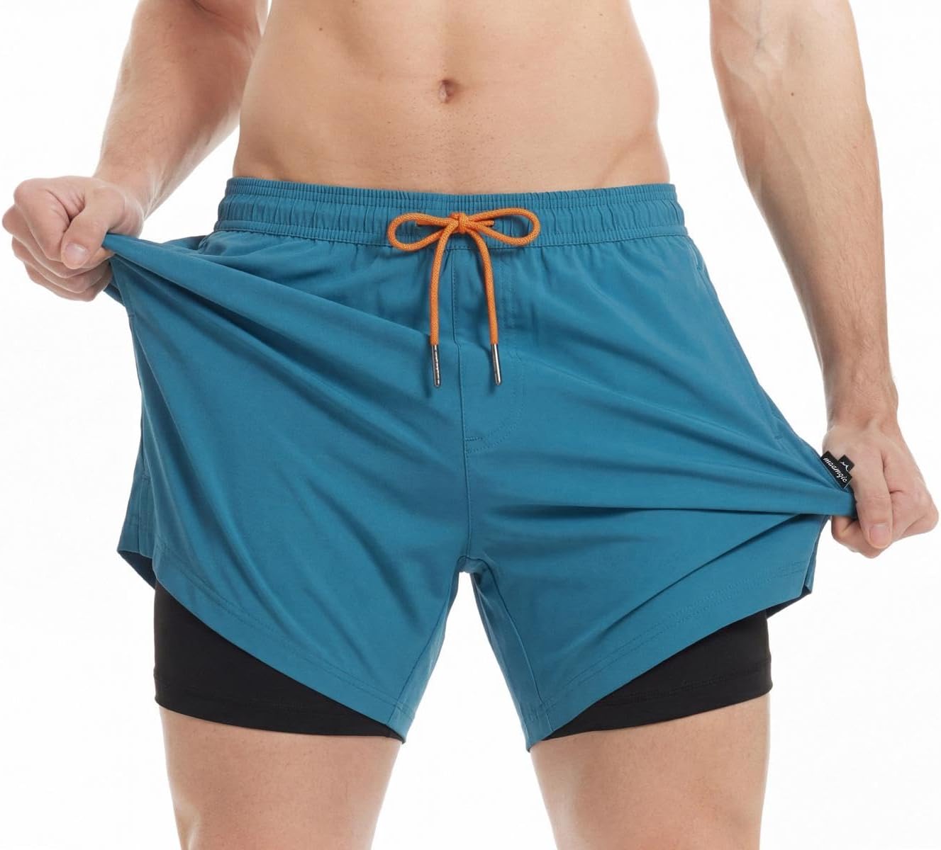 Detalle de MaaMgic Herren-Badehose 2 in 1 7
