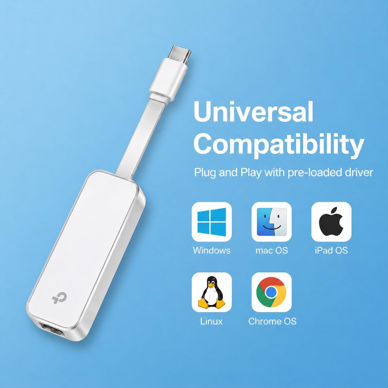 Detalle 2 de TP-Link UE300C USB C ethernet adapter 10Gb