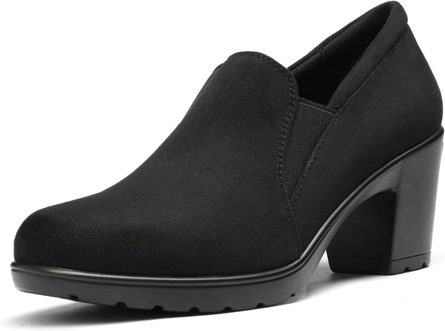 Detalle de DREAM PAIRS Block Heel Loafers 2.8-Inch Heel